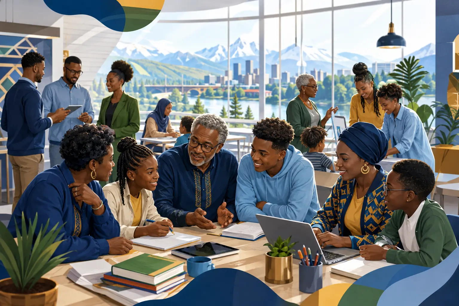 Communauté africaine francophone intergénérationnelle réunie dans un esprit de solidarité